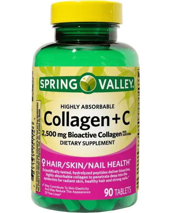 Spring Valley's Collagen + C Tablets, 2,500mg, 90 Tablets
