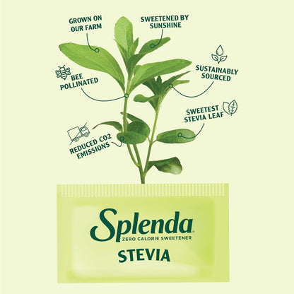 SPLENDA Stevia Zero Calorie Sweetener, Sugar Substitute Packets, 100 Count (Pack of 1)