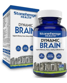Stonehenge Health Dynamic Brain Supplement – Memory, Focus, & Clarity– Formulated with 40 Unique Nootropic Ingredients: Choline, Phosphatidylserine, Bacopa Monnieri, and Huperzine A
