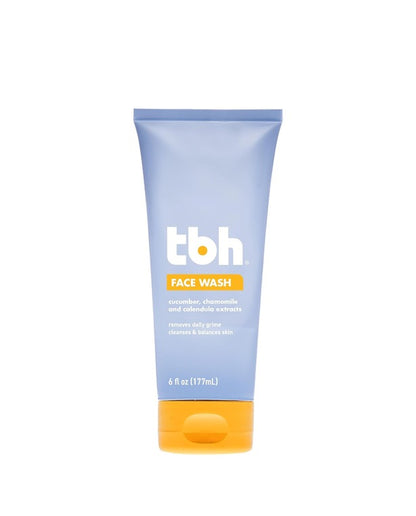 TBH Kids Gentle Gel Face Wash for Kids, Preteens, and Teens with Sensitive Dry Oily Skin - Gentle Facial Cleanser and Hydrating Facewash for Girls and Boys - Sulfate Free, Paraben Free - 6 Oz

