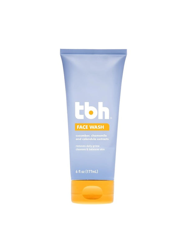 TBH Kids Gentle Gel Face Wash for Kids, Preteens, and Teens with Sensitive Dry Oily Skin - Gentle Facial Cleanser and Hydrating Facewash for Girls and Boys - Sulfate Free, Paraben Free - 6 Oz
