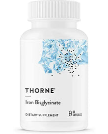 THORNE Iron Bisglycinate - 25 mg - Optimal Absorption - Support Red Blood Cell Formation - Fight Fatigue and Other Symptoms of Iron Deficiency - NSF Certified for Sport - Gluten-Free - 60 Capsules
