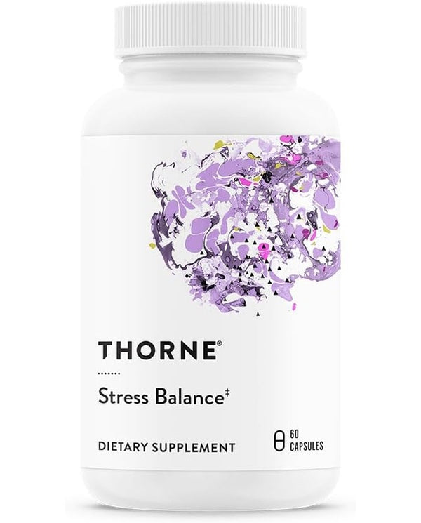 THORNE Stress Balance - Adrenal Support Supplement with Vitamin C & Ashwagandha - 60 Capsules - 30 Servings
