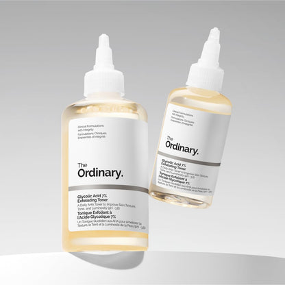 The Ordinary Glycolic Acid 7% Exfoliating Toner, 100ml, Brightening and Smoothing Daily Toner for More Even-Looking Skin Tone