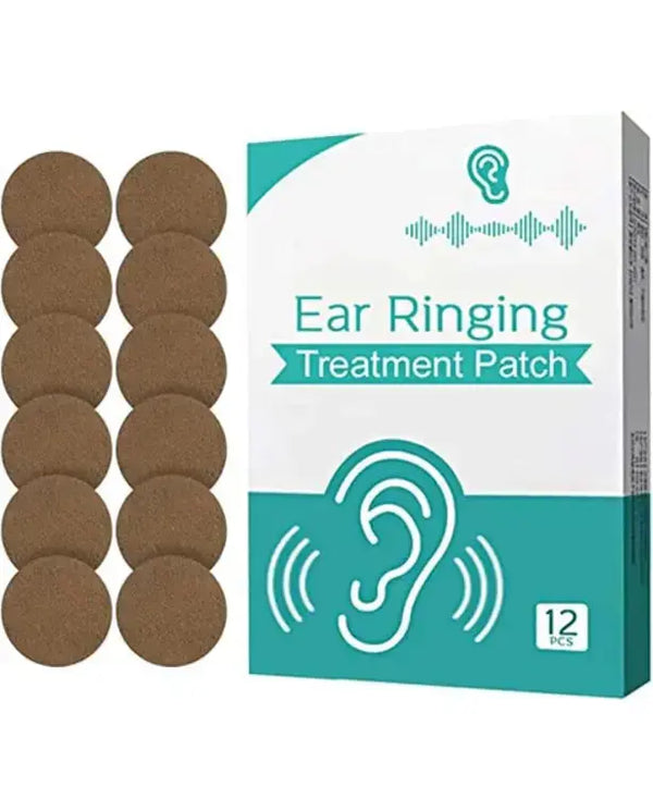 Tinnitus Relief Patches, Tinnitus Relief for Ringing Ears, Natural Herbal Formulation Tinnitus Treatment Patches for Hearing Loss & Eār_āche Relieves, Improves Hearing & Boost Blood, 12 PCS
