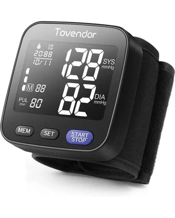 Tovendor Blood Pressure Monitor, Portable Automatic Digital BP Monitor Irregular Heart Beat Detection with Large Display Screen Adjustable 5.3"-8.5" Cuff for Home Travel Use

