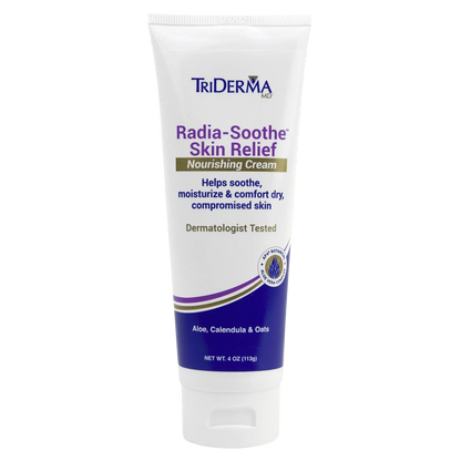 TriDerma MD Radia-Soothe Skin Relief Radiation Cream, Helps Relieve Radiation Burn, Radiodermatitis and other Skin Damaging Side Effects from Radiation Therapy, Fragrance Free, 4 oz tube
