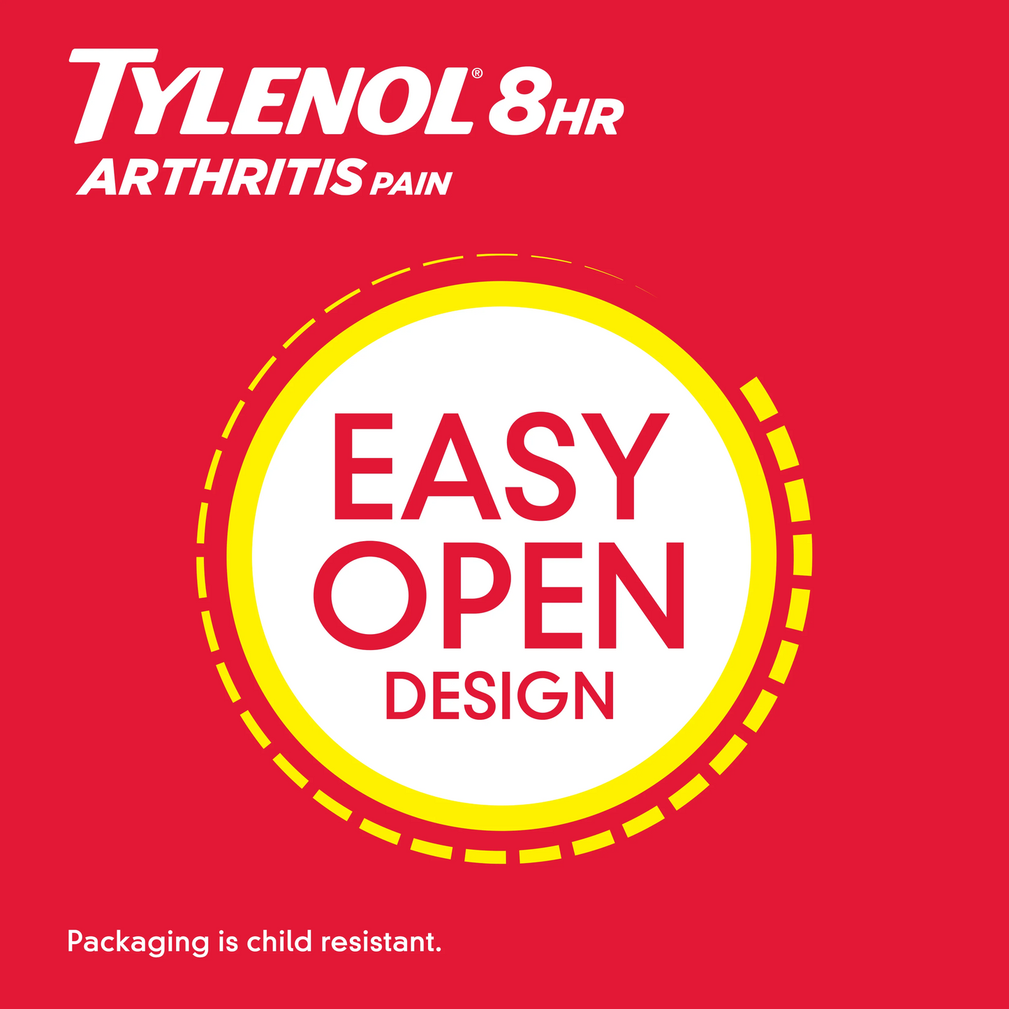 Tylenol Arthritis Pain - Acetaminophen Extended Release Pain Reliver - 290 Caplets 650 mg Each