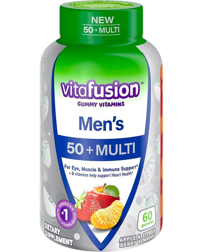 VITAFUSION Men's 50+ Multi Daily Support Supplement 60 Count
