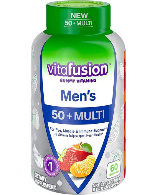 VITAFUSION Men's 50+ Multi Daily Support Supplement 60 Count
