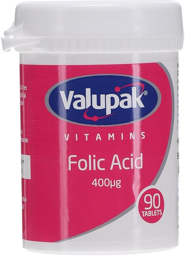 Valupak Vitamins Supplements Folic Acid 400mg 90 Tablets