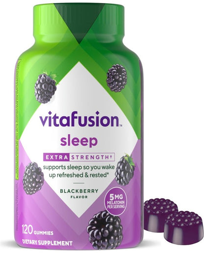 Vitafusion Extra Strength Melatonin Gummy Vitamins, 5mg, 120 ct Gummies
