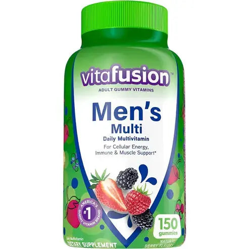 Vitafusion Gummy Vitamins for Men, Berry Flavored Daily Multivitamins for Men With Vitamins A, C, D, E, B6 and B12, America’s Number 1 Gummy Vitamin...
