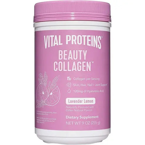 Vital Protein Beauty Collagen Peptides for Women, 120mg of Hyaluronic Acid 9oz
