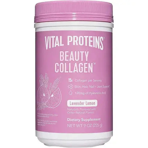 Vital Protein Beauty Collagen Peptides for Women, 120mg of Hyaluronic Acid 9oz
