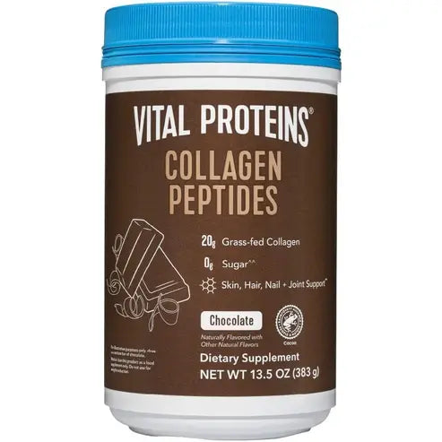 Vital Proteins Collagen Peptides Powder, Promotes Hair, Nail, Skin, Bone and Joint Health, Chocolate, 13.5 oz
