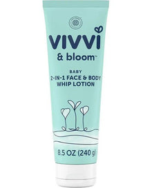 Vivvi & Bloom Gentle 2-in-1 Baby Lotion, Face and Body, for Delicate & Sensitive Baby Skin, Hypoallergenic Lotion Natural Scent, 8.5 oz (Pack of 1)
