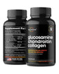 WELLMATICS Glucosamine Chondroitin with MSM & Collagen - Made in USA - Natural Joint Support Supplement - Triple Action for Joint Health - Joint Discomfort Relief for Back, Knees, Hands - 120 Capsules
