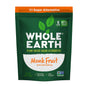 WHOLE EARTH Monk Fruit Sweetener with Erythritol, Plant-Based Sugar Alternative, 12 Ounce Pouch
