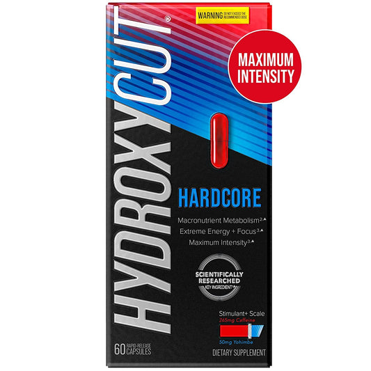 Weight Loss Pills for Women & Men Hydroxycut Hardcore Weight Loss Supplement Pills Metabolism Booster 60 Pills
