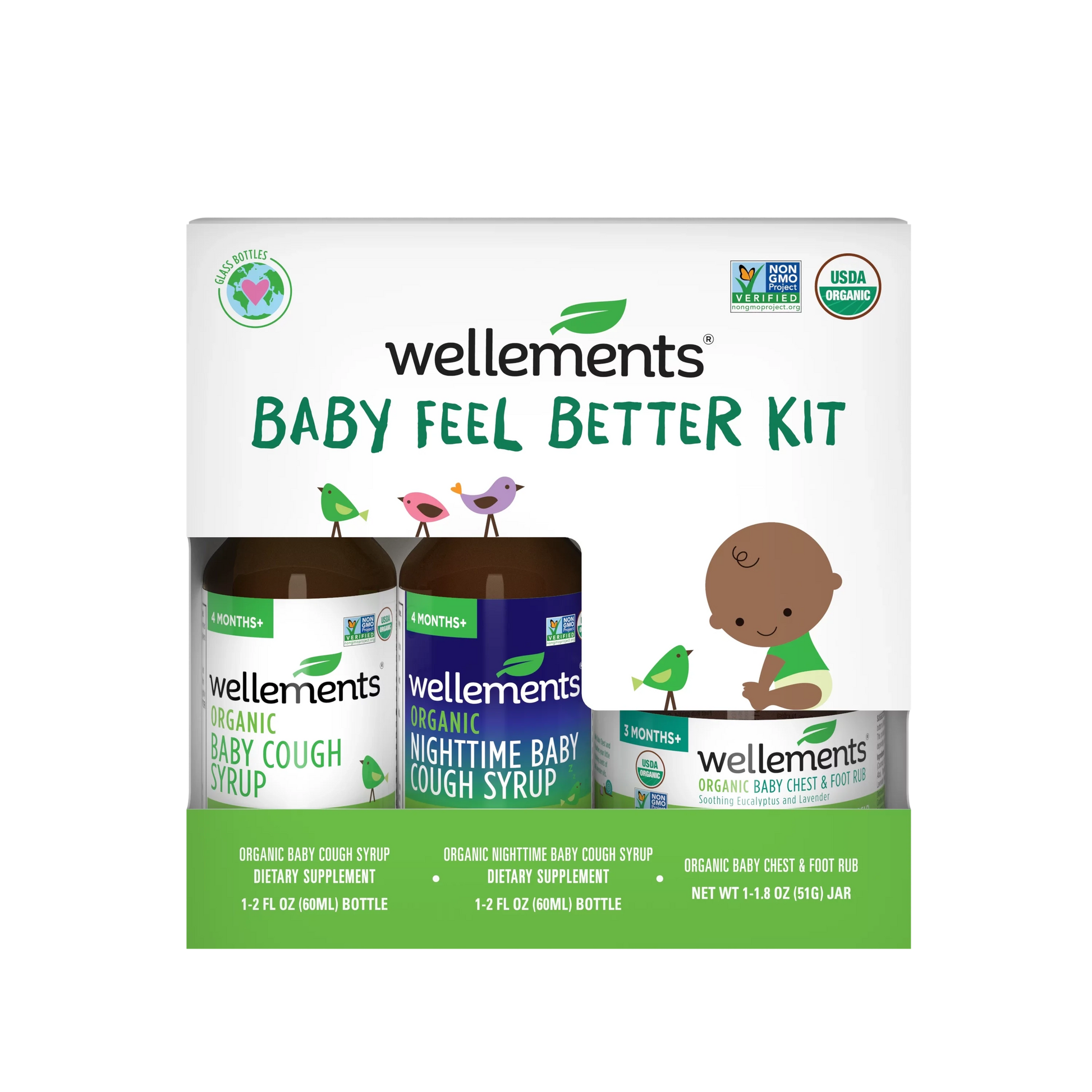 Wellements Organic 3 Piece Baby Feel Better Kit
