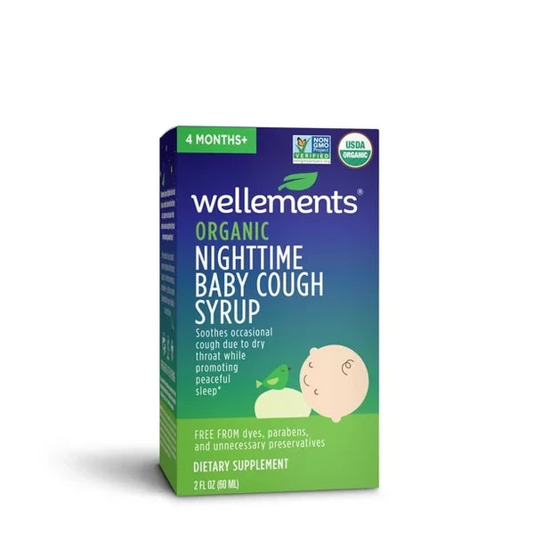 Wellements Organic Night Time Baby Cough & Mucus Syrup, 2 fl. Oz.
