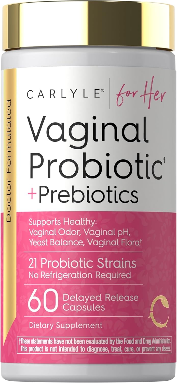 Carlyle Vaginal Probiotics for Women 60 Capsules with Prebiotics