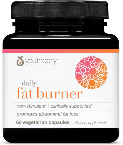 Youtheory Daily Fat Burner, 60 Vegetarian Capsules