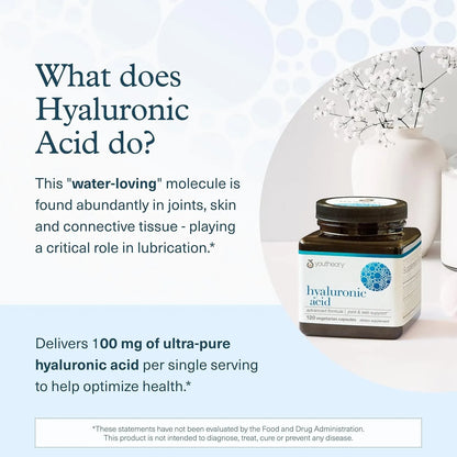 Youtheory Hyaluronic Acid, Advanced Formula, 120 Vegetarian Capsules