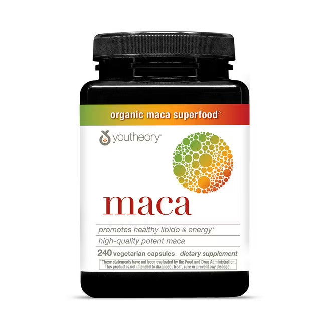 Youtheory Organic Maca Capsules, 240 ct.