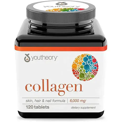 Youtheory Collagen with Vitamin C, Advanced Hydrolyzed Formula for Optimal Absorption, Skin, Hair, Nails and Joint Support, 120 Supplements

