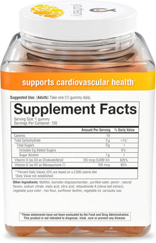 Youtheory K2D3 Zero Sugar Gummies, 120 ct.