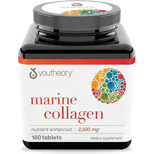Youtheory Marine Collagen with 18 Amino Acids, 160 Count
