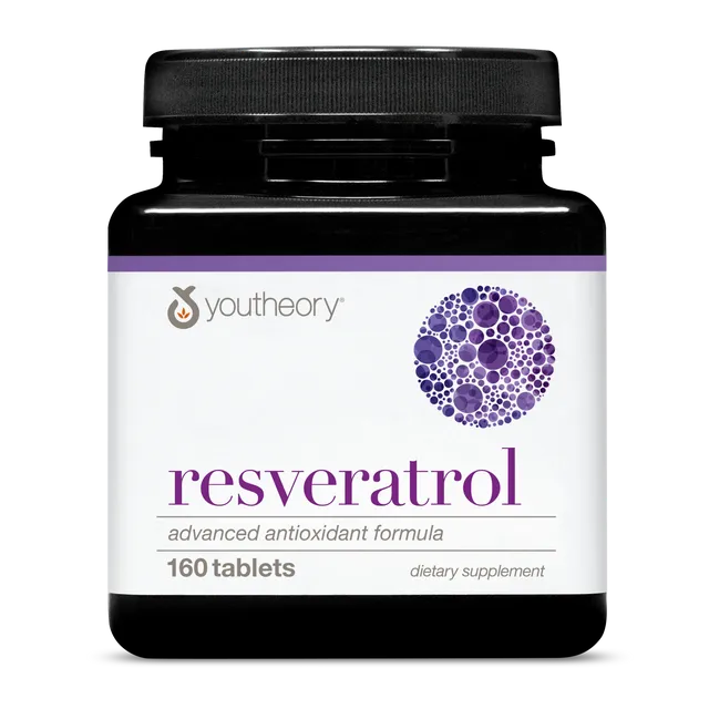 Youtheory Resveratrol, 160 Tablets