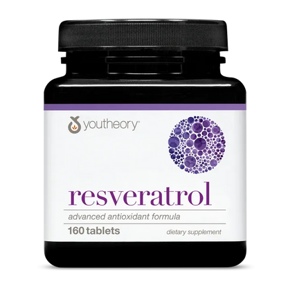 Youtheory Resveratrol, 160 Tablets