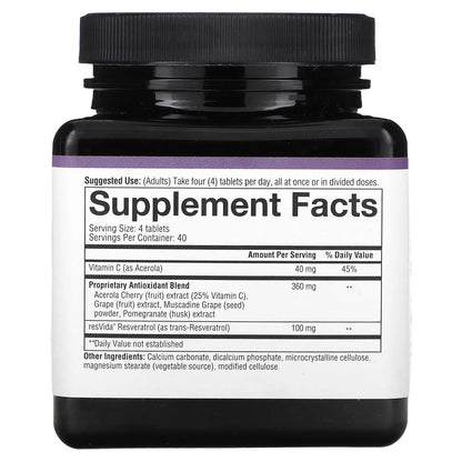 Youtheory Resveratrol, 160 Tablets