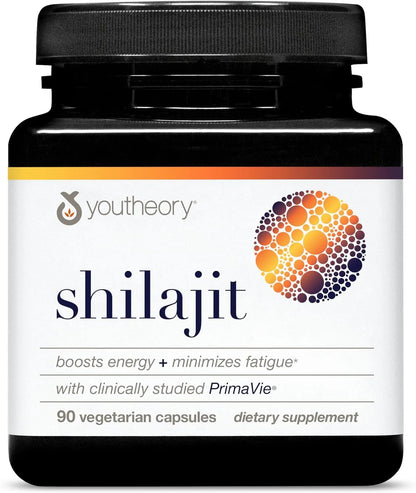 Youtheory Shilajit 250 mg 90 Vegetarian Capsules
