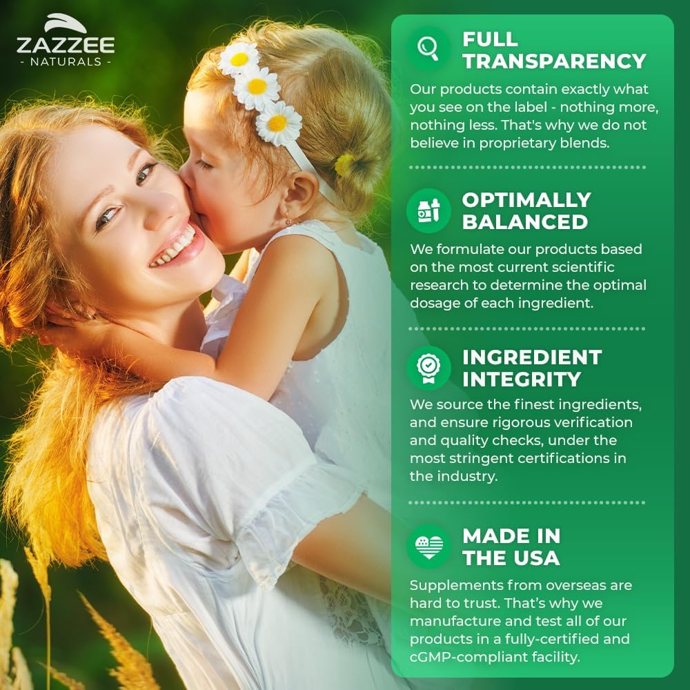 Zazzee USDA Organic Vitex 4:1 Extract, 120 Vegan Capsules, 4 Month Supply, Chaste Berry, Hormonal Balance & Cycle Support for Women