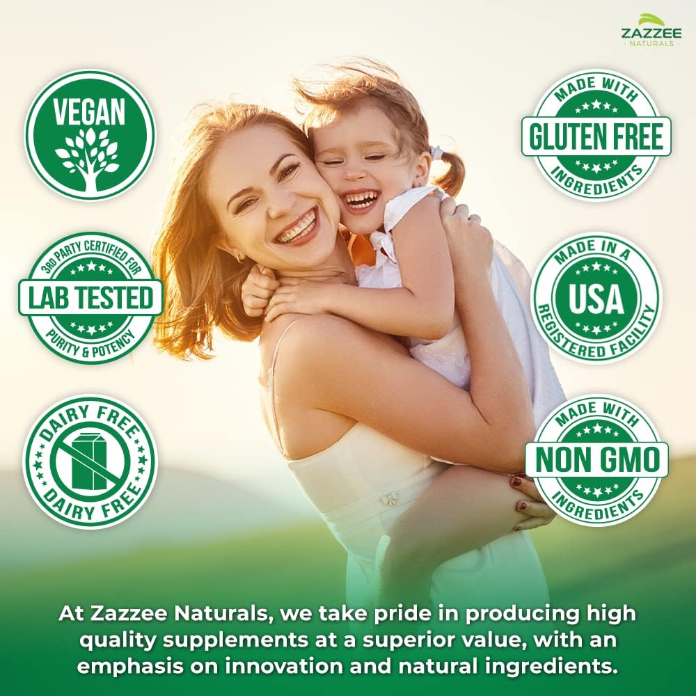 Zazzee USDA Organic Vitex 4:1 Extract, 120 Vegan Capsules, 4 Month Supply, Chaste Berry, Hormonal Balance & Cycle Support for Women