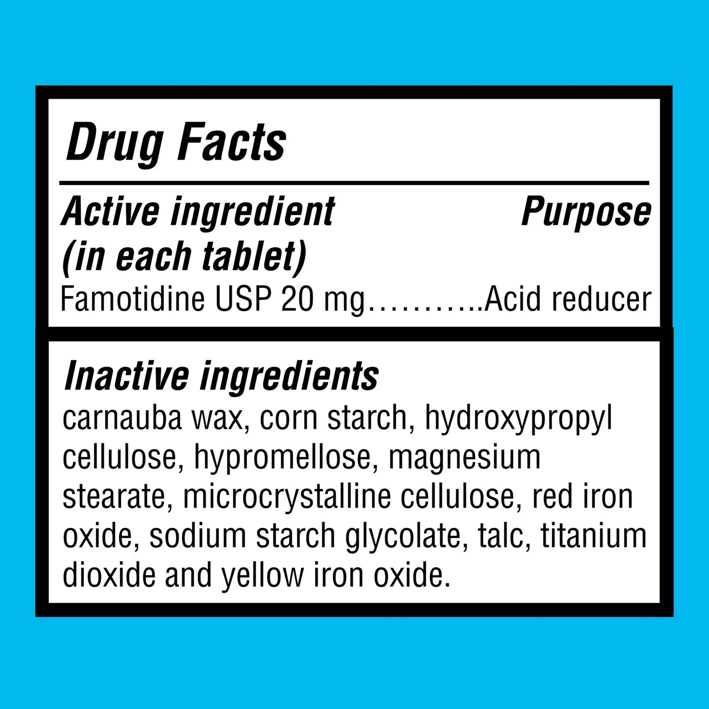 Equate Maximum Strength Famotidine Tablets, 20 mg, 200 Count