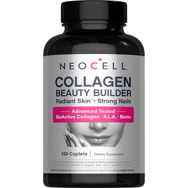 Neocell Collagen Beauty Builder supplement bottle on a white background
