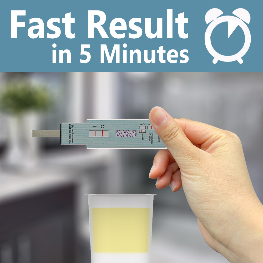 Prime Screen - [10 Pack] - Fetanyl Urine Drug Test Kit with 20 ng/mL cut-off level- Medically Approved Urine Drug Screening Test - Detecting Any Form of Fetanyl Test - WFTY-114
