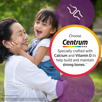 Centrum Multivitamin Tablet for Women Vitamin D3, B, Antioxidant Vitamins C and E 100 count