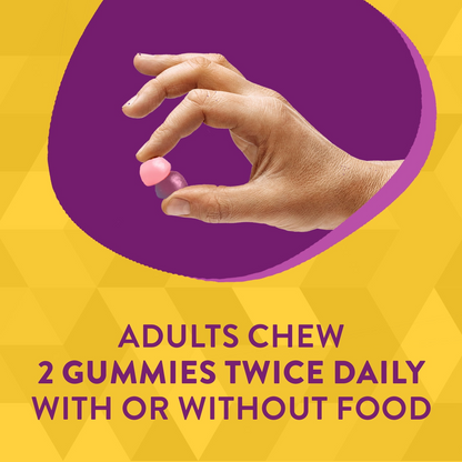 Nature's Way Alive Premium Calcium + D3 Gummies, Supports Healthy Bones & Muscles*, Strawberry and Raspberry Lemonade Flavored, 60 Gummies