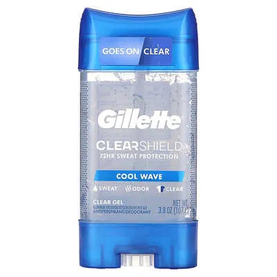 Gillette Cool Wave Clear Gel Men's Antiperspirant and Deodorant, 3.8 oz.