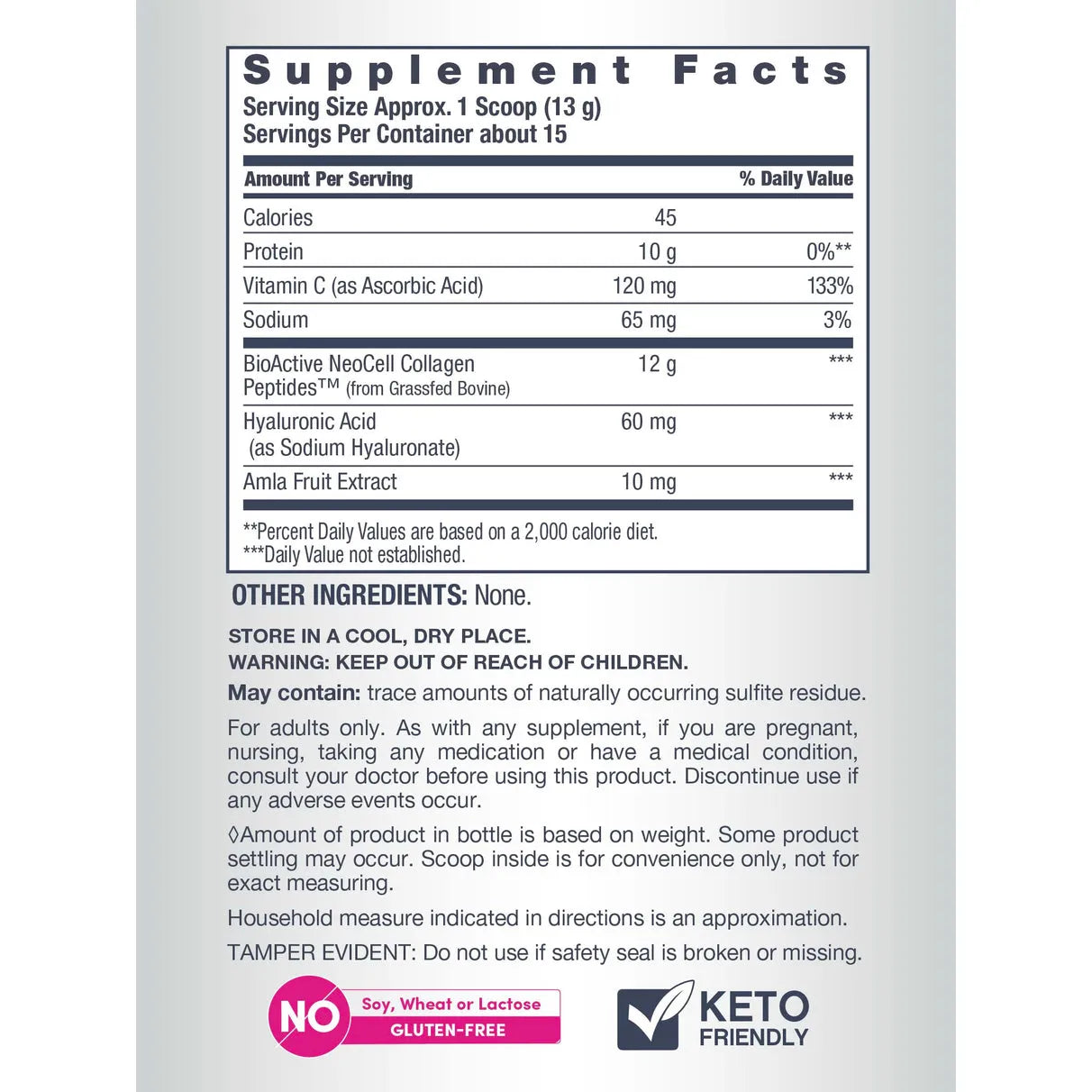 NeoCell Super Collagen Plus With Vitamin C and Hyaluronic Acid, Unflavored, Collagen Powder, 6.9 oz.