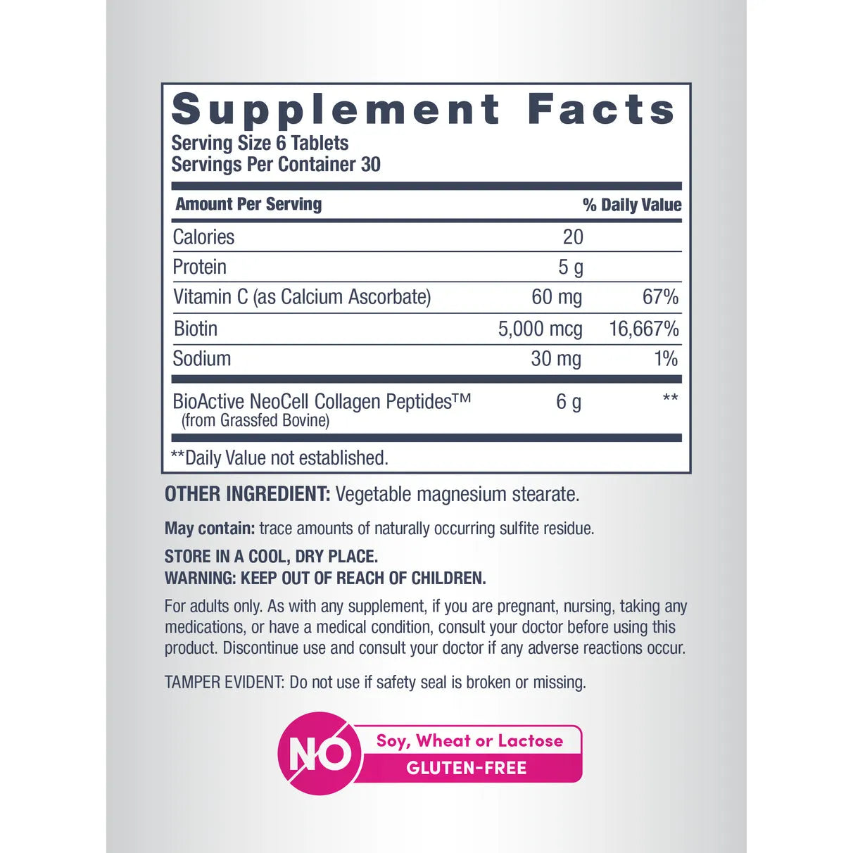 Neocell Super Collagen +Vitamin C & Biotin 180 ct