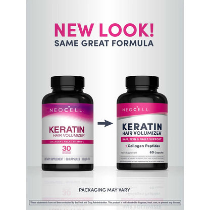 NeoCell Keratin Hair Treatment, 60 Capsules