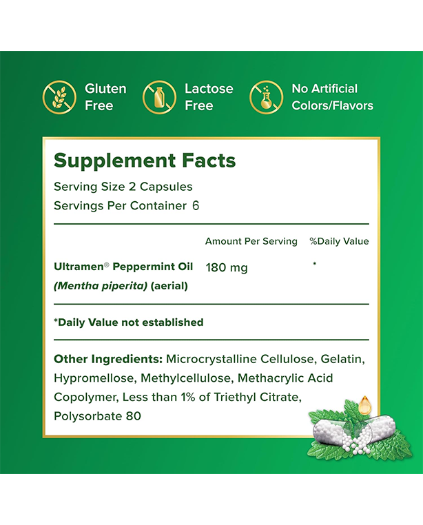 IBGARD Daily Gut Health Support Supplement for Occasional Symptoms: Bloating, Constipation, Gas, Cramping, Bowel Urgency, and Diarrhea, 12 Capsules