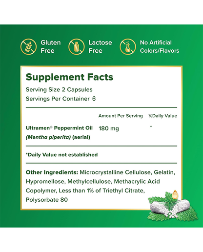 IBGARD Daily Gut Health Support Supplement for Occasional Symptoms: Bloating, Constipation, Gas, Cramping, Bowel Urgency, and Diarrhea, 12 Capsules